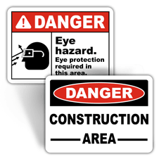 Danger Personal Protection Signs