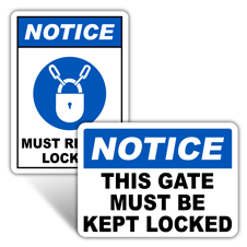 Notice Door Signs