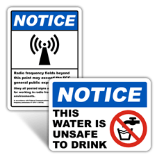 Notice Health Hazard Signs