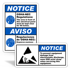 Notice Safety Labels