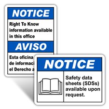 Notice SDS Signs