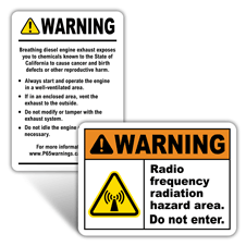 Warning Health Hazard Signs