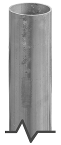 2-3/8'' Galvanized Round Post