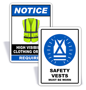 Safety Vest Signs