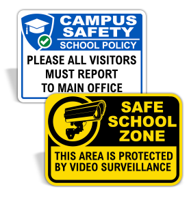 School Security Signs