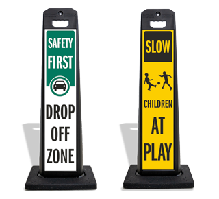School Vertical Panel Signs