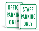 Staff Parking Signs