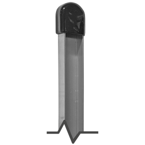 36" Long Silver or Black Aluminum Yard Sign Stakes
