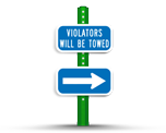 Supplemental Handicap Parking Signs