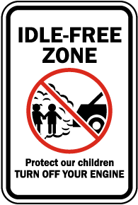 Idle Free Zone Sign
