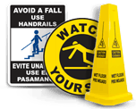 Watch Your Step Signs
