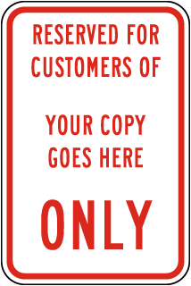 Custom Reserved For Customers of Sign