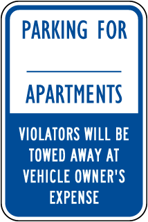 Custom Violators Will Be Towed Away Sign