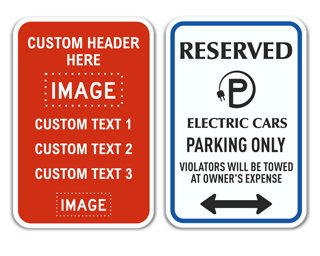 Custom Reserved Parking Sign