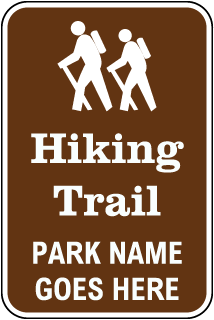 Custom Sign with Brown Background, Text, and Image