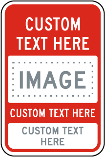 Reserved Space Custom Parking Sign