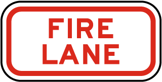 Fire Lane Sign