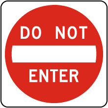 Do Not Enter Sign