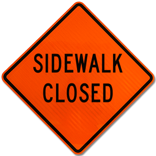 Sidewalk Closed Rigid Sign