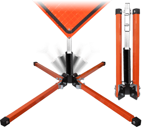 Single Spring Stand for Roll-Up Signs