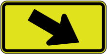 Diagonal Arrow Right Sign