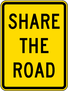 Share The Road Sign