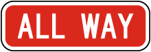 MUTCD All Way Sign