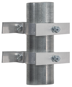 2-3/8'' Round Post Sign Bracket For 2 Signs Back to Back