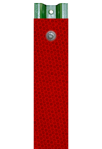 Red Reflective U-Channel Post Panel