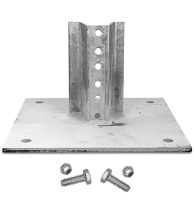 U-Channel Post Surface Mount Base