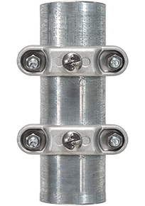 Tamper Resistant 2-3/8'' Round Post Sign Brackets