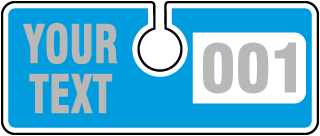 Custom Horizontal Parking Permit Hang Tag (50/Pkg)
