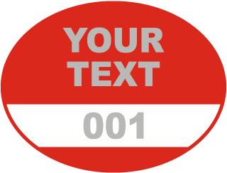 Custom Parking Permit Sticker (Oval, 50/Pkg)